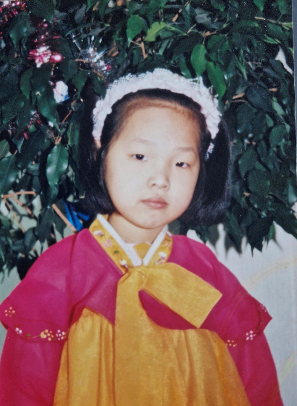 한복 입은 어린 시절